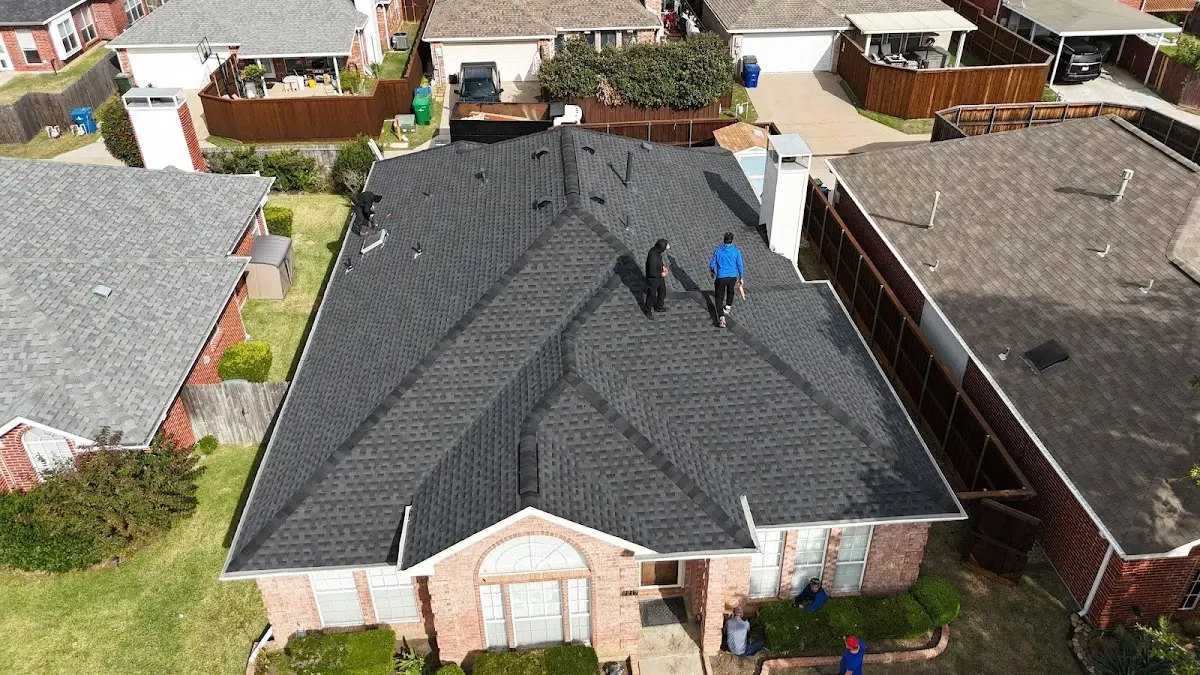 Slate & Tile Roof Repair work in progress on a Spring Hill property